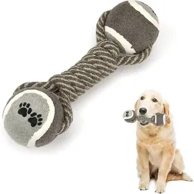 Meilleurs prix pour 1pc Jouet pour Chiens Cordes pour Animal de Compagnie avec Balle Indestructible Jouet à Mâcher pour Chiot Petit Moyen Gros Label