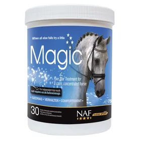 Comparer les prix de NAF Magic Powder - Complément performance pour cheval calmant naturel au magnésium