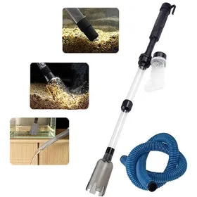 Comparer les prix de Aspirateur aquarium électrique 3 en 1 – Nettoyage gravier et sable – Noir