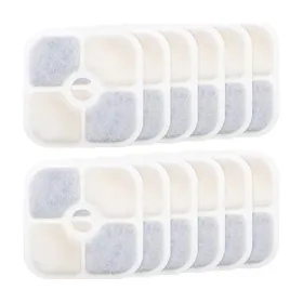 Comparer les prix de Filtres à charbon actif 12 pièces pour fontaine Catit PIXI – Recharge haute qualité pour chats et chiens