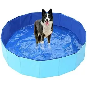 Comparer les prix de Piscine Chien Baignoire Animaux Pliable Bain PVC Résistant Extérieur ou Intérieur 80x20cm
