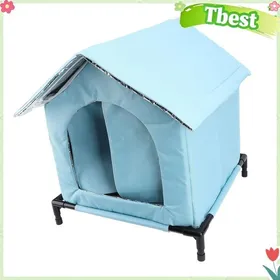 Meilleurs prix pour Niche dextérieur pour chat - TBEST - Hamac Bleu - Résistante à leau - Adaptée extérieur - Spacieuse