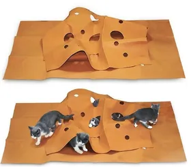 Comparer les prix de Labyrinthe pour chat - OKUMGGYJ - 120x90 cm - Tapis de jeu - Tapis dentraînement - Tapis de litière