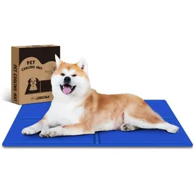 Meilleurs prix pour Tapis Rafraichissant Chien XXL 120 * 80cm Tapis Refroidissement pour Chien Gel Non-Toxique Bleu L 120 x l 80 x H 1 c
