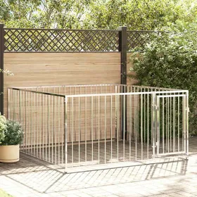Meilleurs prix pour Chenil dextérieur - Maison Exclusive - 200 x 200 x 100 cm - Acier robuste - Porte verrouillable
