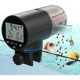 Comparer les prix de - Distributeur de Nourriture Automatique pour Poissons  Écran Numérique et Réglages Programmables  Numérique - Noir