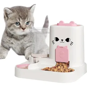 Meilleurs prix pour Distributeur Automatique De Croquettes - Mangeoire avec Bol D’Eau Station D’Alimentation Intelligente pour Chatons Et Chats