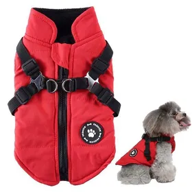 Meilleurs prix pour Pull pour chien taille L manteau pour chien avec fermeture éclair veste chaude pour animaux de compagnie vêtements Multicolore PULL