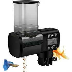 Comparer les prix de Distributeur Nourriture Poisson Aquarium: 500ml Distributeur Automatique Poisson Grande Capacité Nourrisseur Poissons avec LCD