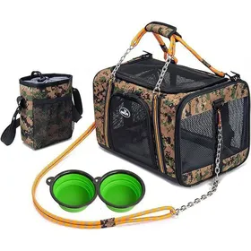 Meilleurs prix pour Sac de transport pour chien Wakytu - Résistant et léger - Confort optimal - Noir 40x30x40 cm