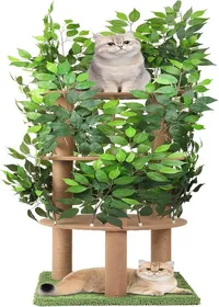 Meilleurs prix pour Arbre À Chat Xxl Avec Feuilles Amovibles,Griffoir Pour Chat Et Cadre D’Escalade-Arbres À Chat Stables Pour Grands Chats-Jouer,Se C