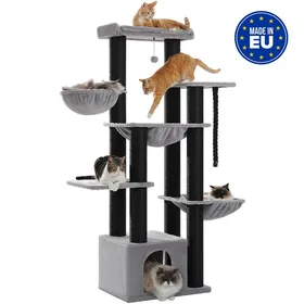 Meilleurs prix pour Gros arbre à chat pour chats de grande taille tour à chat robuste avec plusieurs niveaux maison à chat arbre descalade avec [Z45]