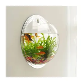 Comparer les prix de ECELEN Aquarium Mural Transparent Demi-Sphère–Décoration Murale Moderne pour Plantes Aquatiques Poissons Rouges-15CM