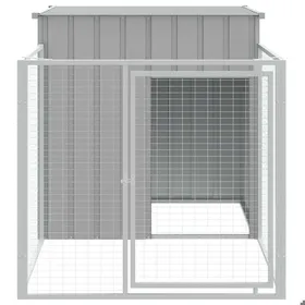 Meilleurs prix pour Niche pour chien - VENTE-FLASH - avec cour gris clair 110x201x110 cm - Pour rongeurs @45924769