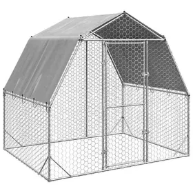 Meilleurs prix pour ANIMAL® Moderne Poulailler avec toit 25x2x225 m - Enclos pour Animaux - Acier galvanisé