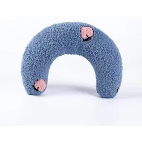Comparer les prix de Petits oreillers pour animaux de compagnie pour petits chiens chats chiots oreiller cervical en forme de U (bleu)