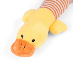 Meilleurs prix pour SURENHAP Jouet pour animaux de compagnie 3 Types de forme danimaux différents Pipy Puppy Chuw Sound animalerie kit Canard jaune