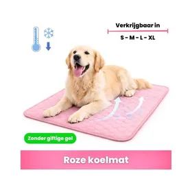 Meilleurs prix pour Tapis rafraîchissant pour chiens et chats Rose (Grand) 70 x 55 cm Tapis rafraîchissant sans gel toxique Effet rafraîchissant naturel