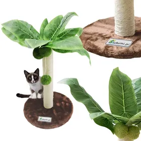 Comparer les prix de Tutumi Arbre à chat palmier Griffoir 54x30x30 cm