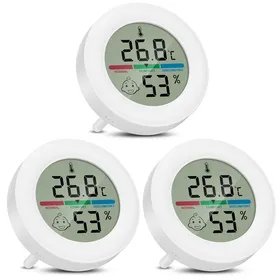 Comparer les prix de Thermomètre et hygromètre électroniques dintérieur mini thermomètre et hygromètre magnétique thermomètre numérique pour