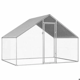 Meilleurs prix pour BEAU Enclos extérieur Poulailler d'extérieur - Volière - 2,75 x 2 x 1,92 m Acier galvanisé mode493385