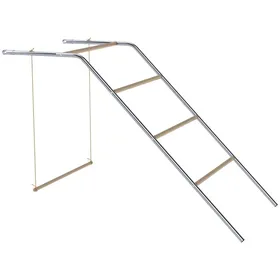 Meilleurs prix pour Aire de jeu pour poules - Perchoirs robustes - Balançoire réglable - Dimensions 82x150x110 cm - Compatible enclos Ø25mm