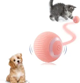 Meilleurs prix pour Jouet interactif pour chien - Balle intelligente rechargeable par USB - Jouet pour chien - Avec boule rotative lumineuserose