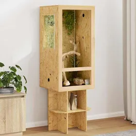 Comparer les prix de Marron Terrarium Durable - Résistant aux rayures - Marron 50 x 50 x 130 cm OSB A2740