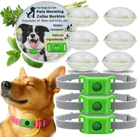 Comparer les prix de 3PCS Collier Antiparasitaire Chien NaturelPendentif aux Huiles Essentielles avec 2 Capsules RemplaçablesRéglableCompatible AirTag