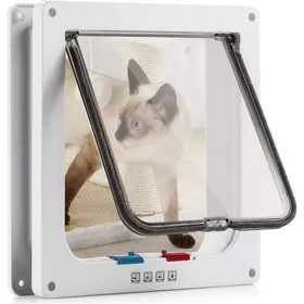 Meilleurs prix pour Chatière magnétique - - 23.5x25x5.4cm - Silencieuse - 4 voies - Blanc CHATIERE