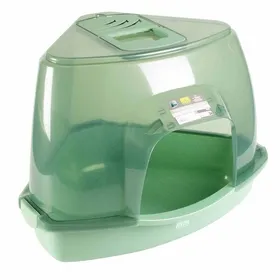 Meilleurs prix pour Bac à litière pour chat Ebi Prism - transparent/vert - Vert - 38x56x40 cm