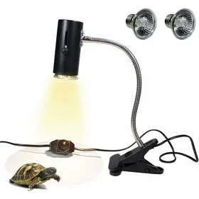 Meilleurs prix pour Lampe chauffante Tortue Terrestre 1 Ampoules UVA UVB 50W Lampe Chauffante Terrarium Infrarouge Lampe à Pince avec Support de