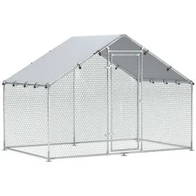 Meilleurs prix pour Pawut poulailler aire de jeux extérieure 3x1.7x1.9m avec serrure en acier galvanisé poulailler avec imperméable à leau toit anti
