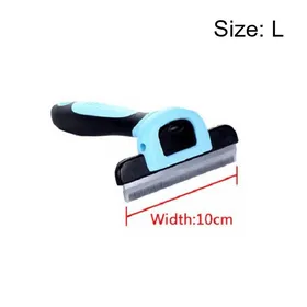 Comparer les prix de Épilateur pour chien - Phoesky - Peigne détachable - 100x130 mm - Bleu - ABS + acier inoxydable