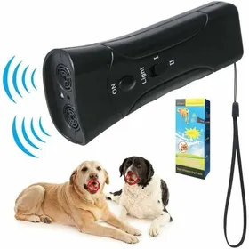 Comparer les prix de Répulsif Ultrasons pour Chien 3 en 1 avec Lampe de Poche LED