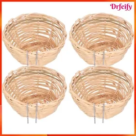 Comparer les prix de Nichoir tissé - AKOZON - Set 4 - Bambou naturel - Crochet daccrochage - Pour petits oiseaux
