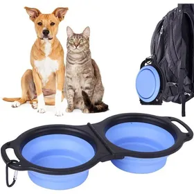 Comparer les prix de Gamelle pliable pour chien grand bol deau pour chien de voyage portable extensible bol pliable avec poignée et mousqueton Label