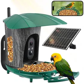 Meilleurs prix pour Mangeoire Intelligente Solaire avec Caméra 1080p – IP66 Reconnaissance IA de 10 000+ Espèces Vision Nocturne