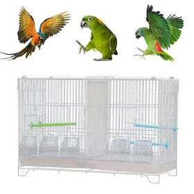 Comparer les prix de XJING-Parrot Bird Cage-British Luxury Villa Garg Cage Door Flexible Design-60 * 26 * 39.5cm