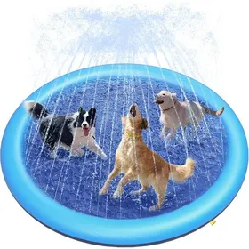 Meilleurs prix pour Piscine pour Chien Peteast pour Petits et Grands Chiens Jouets deau pour Chien épais et antidérapants (Bleu 170*2 cm)