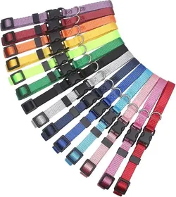 Comparer les prix de Lot de 14 colliers d'identification en nylon souple pour petits chiens et chiots M