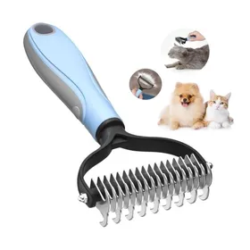 Comparer les prix de Brosse pour Chien Professionnel - Brosse Chien Poil Long Brosses de Toilettage Anti Sous Poils pour AnimauxEnlve le BROSSE