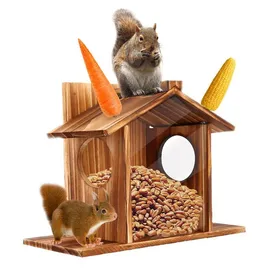 Comparer les prix de Maison pour écureuils - UNHO - Bois de pin et acrylique - Pour petits écureuils