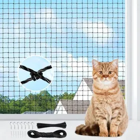 Comparer les prix de Filet de protection pour chat - Unbrand - Renforcé - 3x8m - Sans perçage - Crochet de fixation - Convient aux balcons