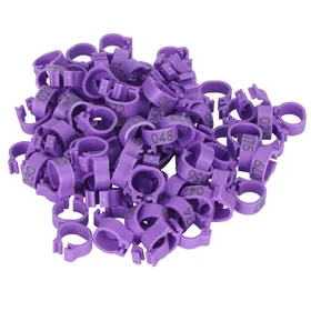 Comparer les prix de 100pcs Anneaux de Pied dOiseaux Bandes de Jambe de Pigeon Numéro Anneau de Clip de Volaille