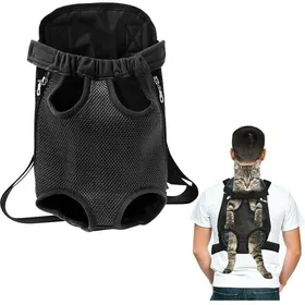 Comparer les prix de Sac à Dos Ventral pour Petit Chien Sac de Transport Portable pour Animaux de Compagnie Noir (M) YYV