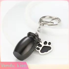 Comparer les prix de HURRISE Porte-clés Urne de Cendres pour Chien Chat - Élégant et Significatif Noir