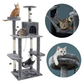 Meilleurs prix pour Tutumi Arbre à chat Griffoir gris foncé 160x60x49 cm