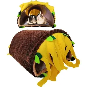 Comparer les prix de Cachette Tunnel pour Petits Animaux  Maison de cachette de Cochon dInde pour Jouer à Dormir lit de Grotte de Cage Chaude pour.