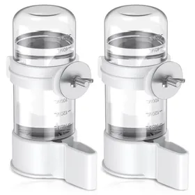 Comparer les prix de 2 Pièces Distributeur Automatique deau pour Oiseaux 140ml Oiseaux Buveur Automatique Abreuvoir Auto matique pour Oiseaux